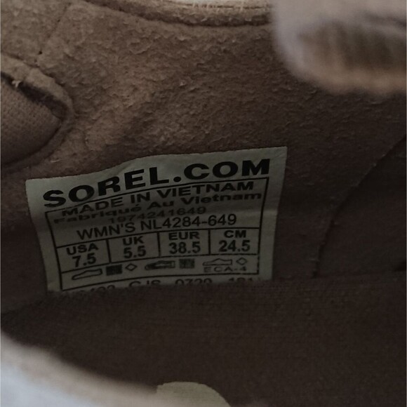 Sorel Kinetic Rush sneakers in mauve size 7.5 - Picture 9 of 12